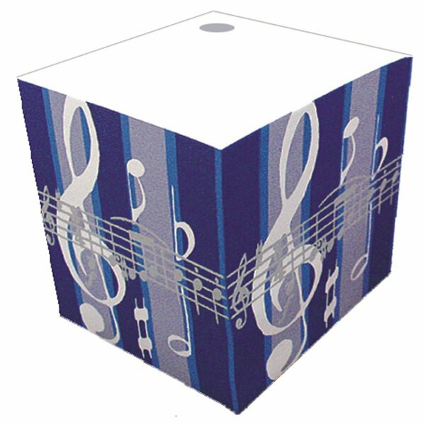 Music Gifts Stripe Telephone Cube - Blue TC06